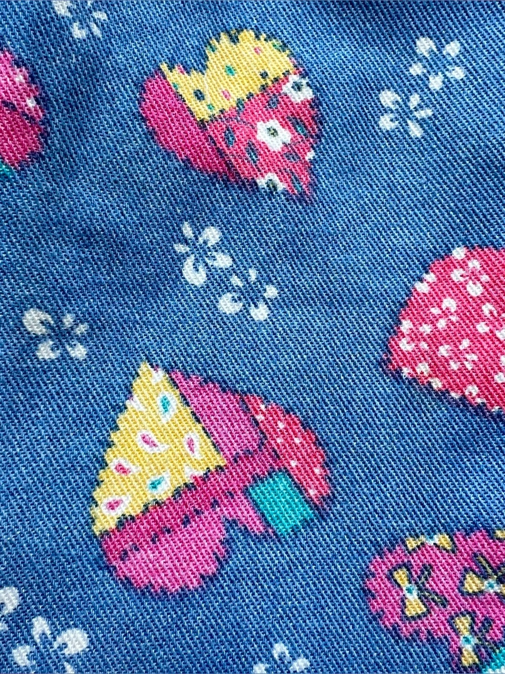 Vintage HEALTHTEX Patchwork Heart Jean Jogger Pants 3T - Picture 9 of 11